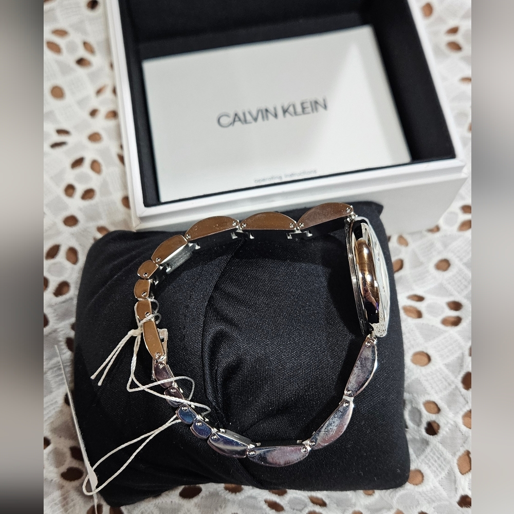 NWT Calvin Klein K9U23146 Stainless Steel Silver Dial Swiss Quartz Women's Watch - Picture 5 of 11